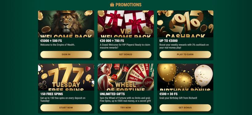 Richard Casino jackpot games